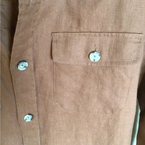 Mango Men’s M Ming Man sustainable Linen button down - Picture 2 of 9